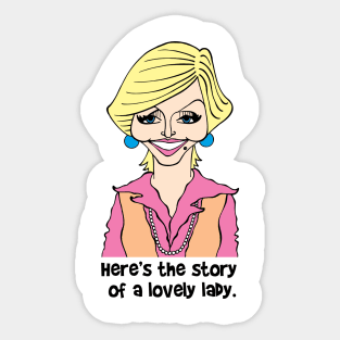 BRADY BUNCH - MRS. BRADY FAN ART Sticker